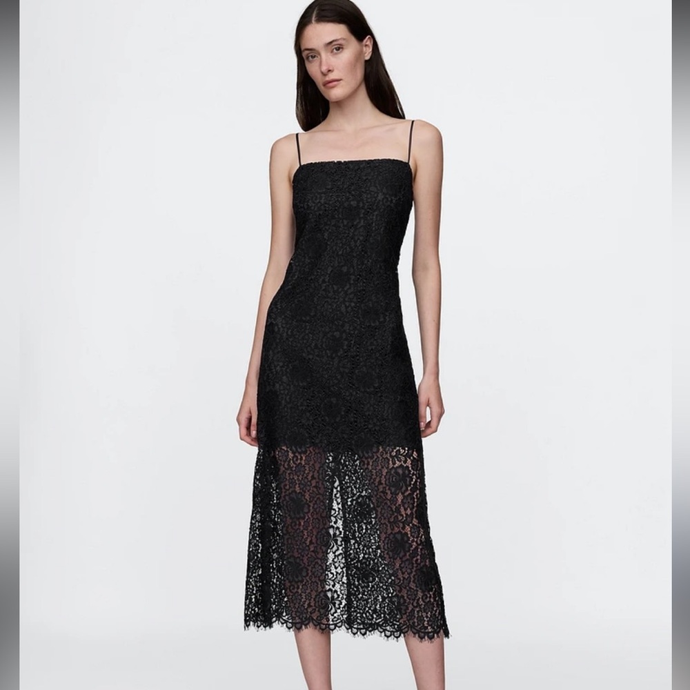 Nwt Gap Lace Midi Dress